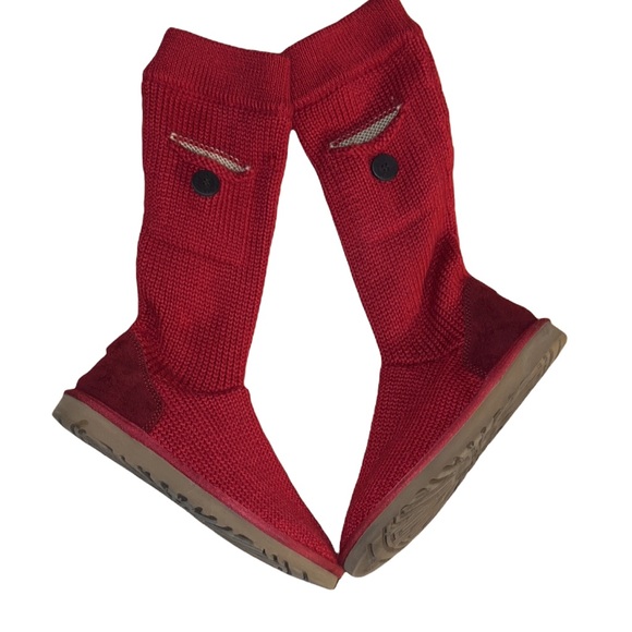 UGG | Shoes | Ugg Sweater Red And Suede 